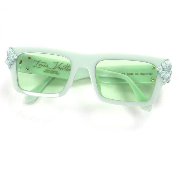 Great LOUIS VUITTON sunglasses Montgomery Pastel green mens Z1328E