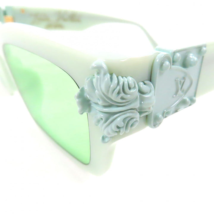 Great LOUIS VUITTON sunglasses Montgomery Pastel green mens Z1328E