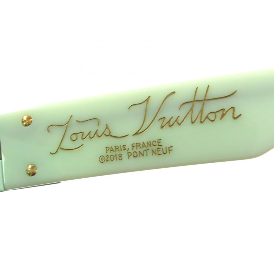 Great LOUIS VUITTON sunglasses Montgomery Pastel green mens Z1328E