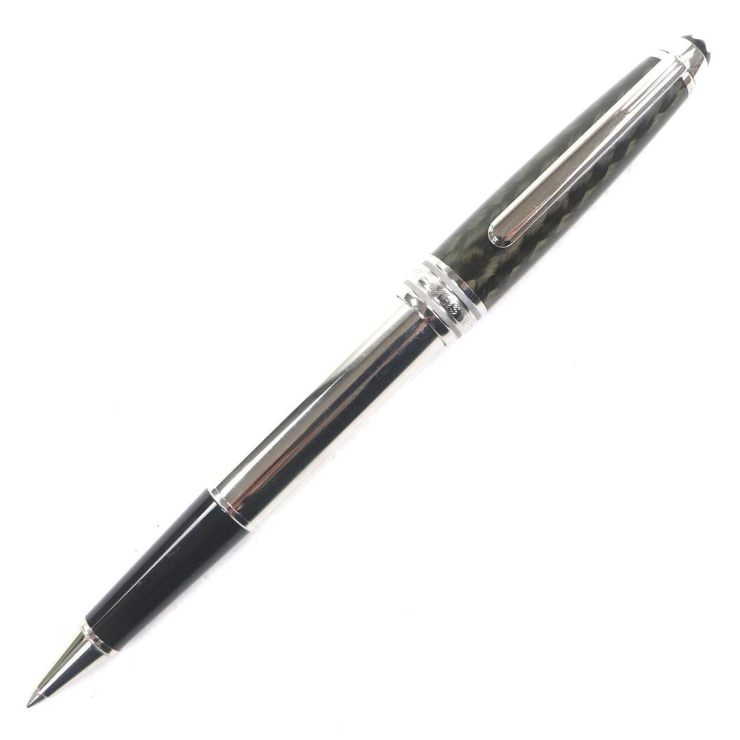 Great MONTBLANC Ballpoint pen Meisterstück Solitaire Carbon Steel Classic 163
