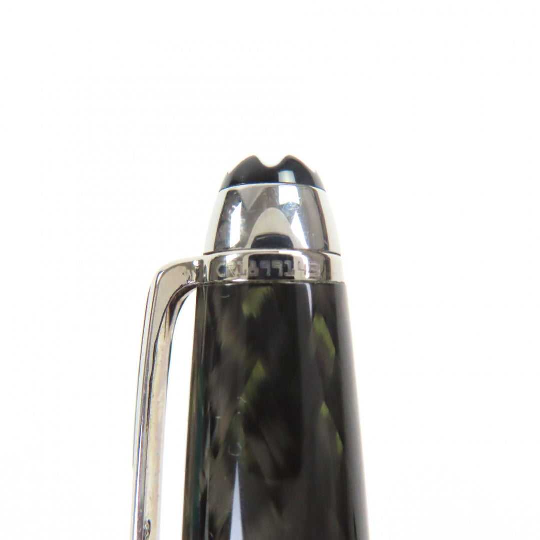 Great MONTBLANC Ballpoint pen Meisterstück Solitaire Carbon Steel Classic 163