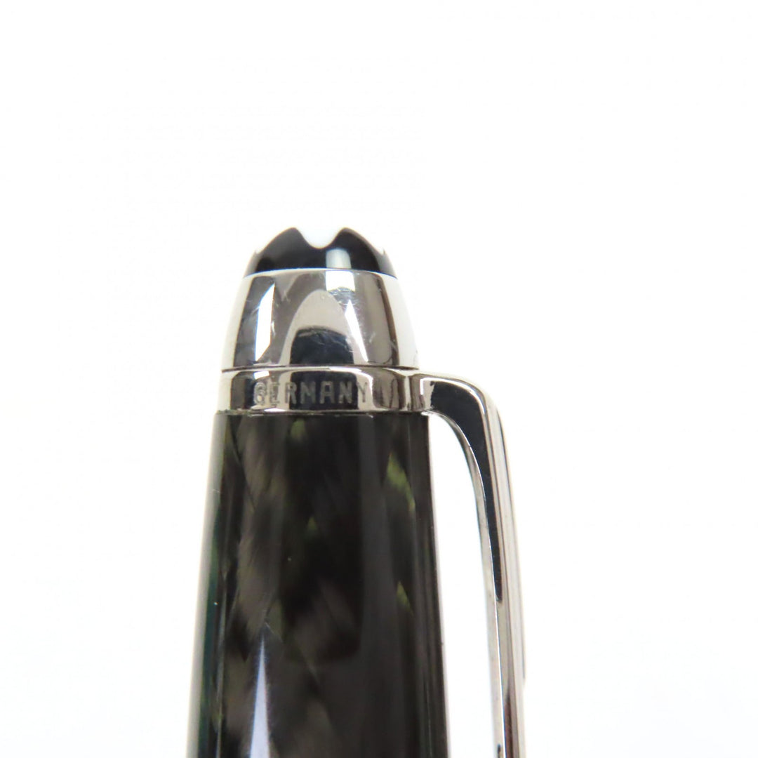 Great MONTBLANC Ballpoint pen Meisterstück Solitaire Carbon Steel Classic 163