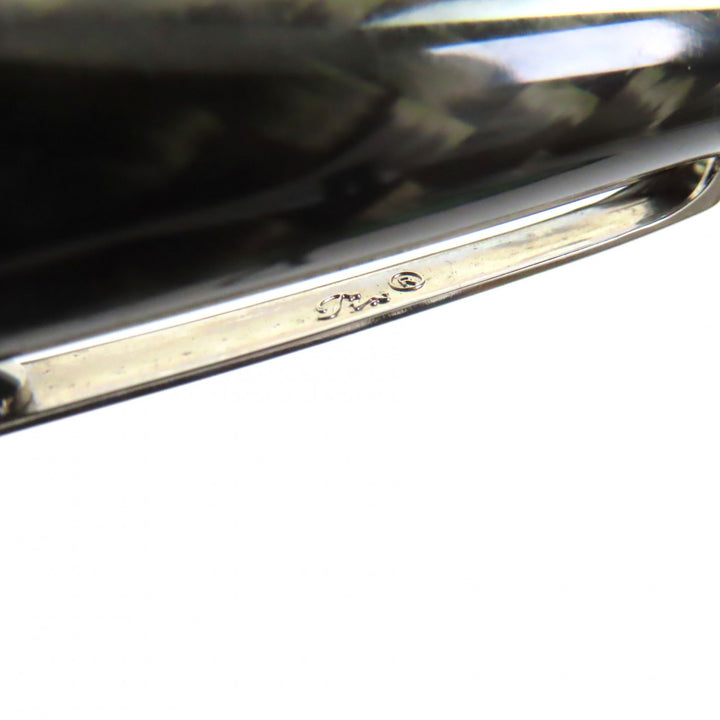Great MONTBLANC Ballpoint pen Meisterstück Solitaire Carbon Steel Classic 163