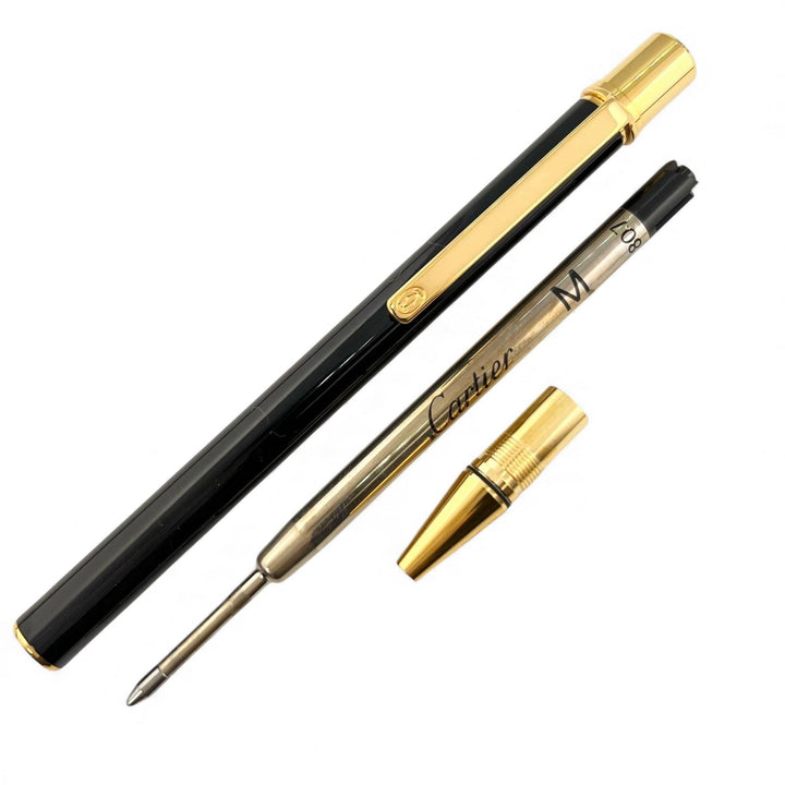 Excellent Cartier Ballpoint pen Twist type black mens