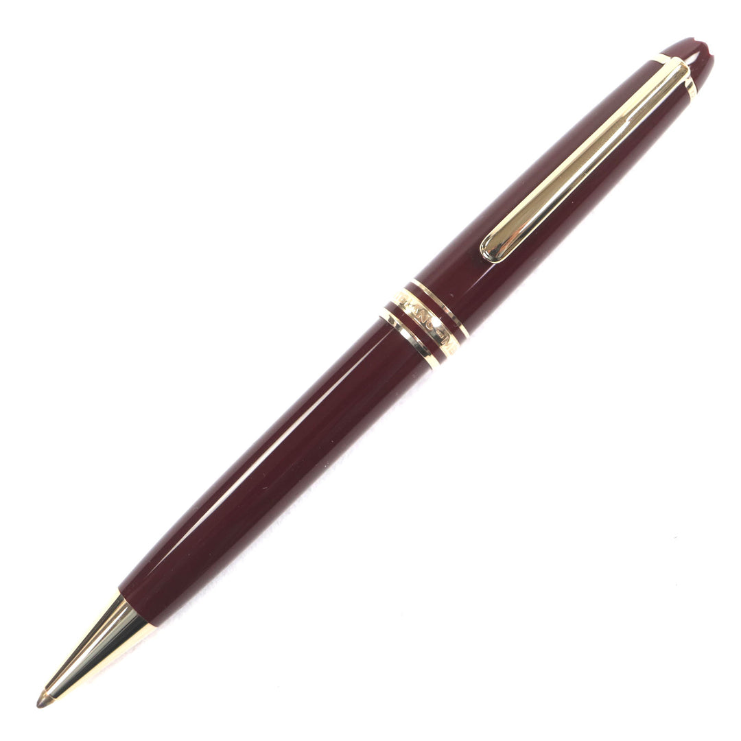 Excellent MONTBLANC Ballpoint pen Meisterstück Classic Bordeaux gold mens