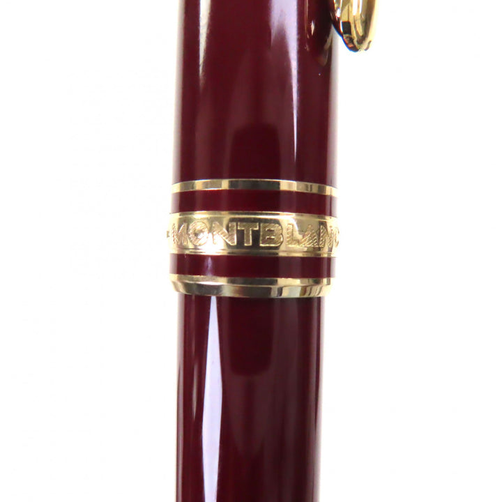 Excellent MONTBLANC Ballpoint pen Meisterstück Classic Bordeaux gold mens