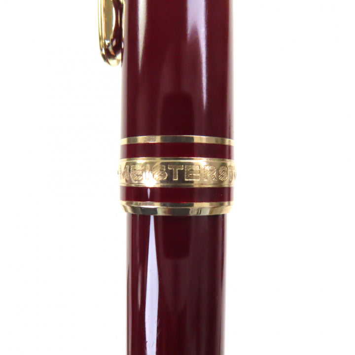 Excellent MONTBLANC Ballpoint pen Meisterstück Classic Bordeaux gold mens