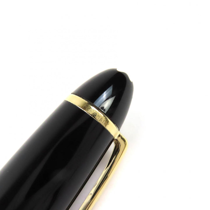 Very Good MONTBLANC fountain pen Meisterstück 146 white star black 14K mens