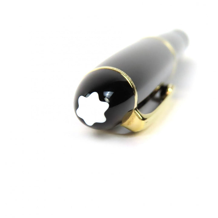 Very Good MONTBLANC fountain pen Meisterstück 146 white star black 14K mens