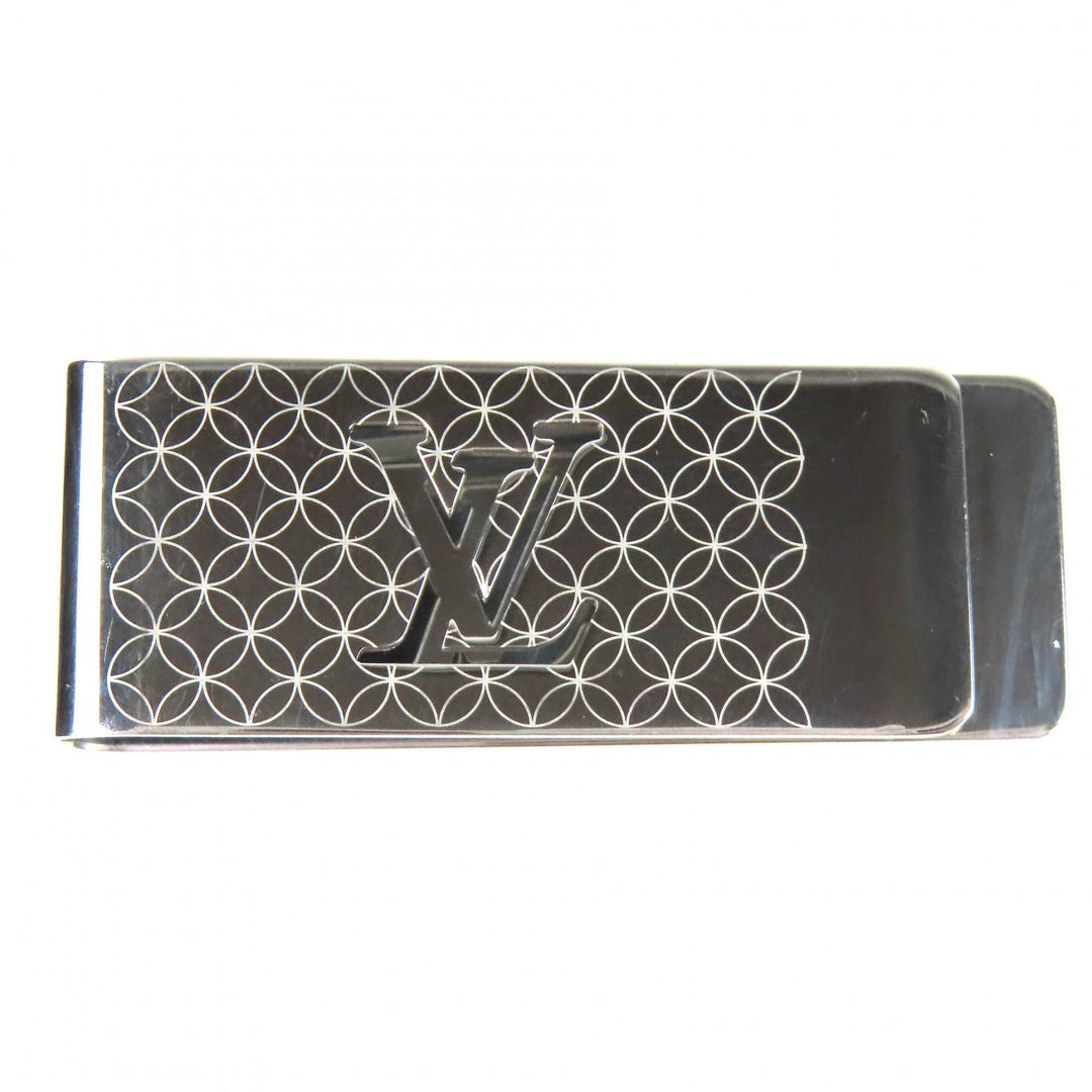 Great LOUIS VUITTON Money clip building clip champs elysées Silver M65041