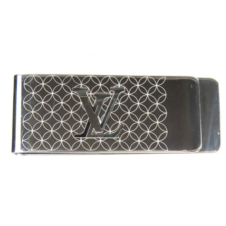 Great LOUIS VUITTON Money clip building clip champs elysées Silver M65041