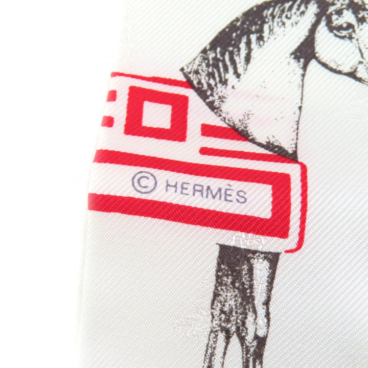 Pristine HERMES scarf Garde Robe Pop Garde Robe Pop Twilly silk Women