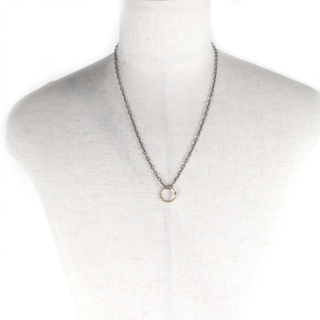 Great GUCCI Necklace Ouroboros Accessories Silver AG925 mens 461997