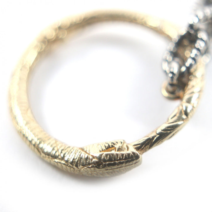 Great GUCCI Necklace Ouroboros Accessories Silver AG925 mens 461997