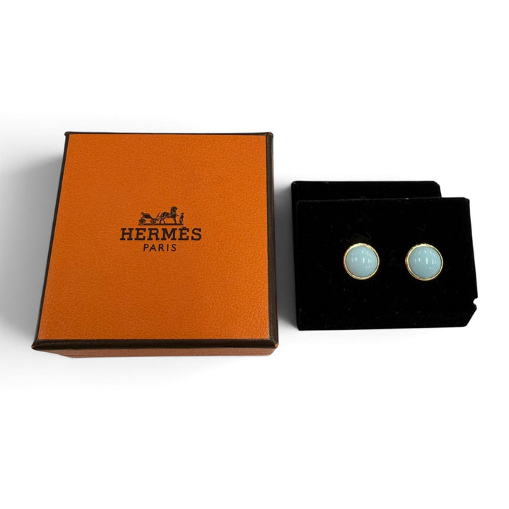 Excellent HERMES Pierce Eclipse Pierce Light blue Women