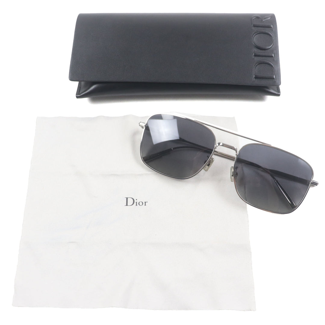 Excellent DIOR sunglasses DiorBlackSuit Dior Black Suit Silver mens SUTS17UXR