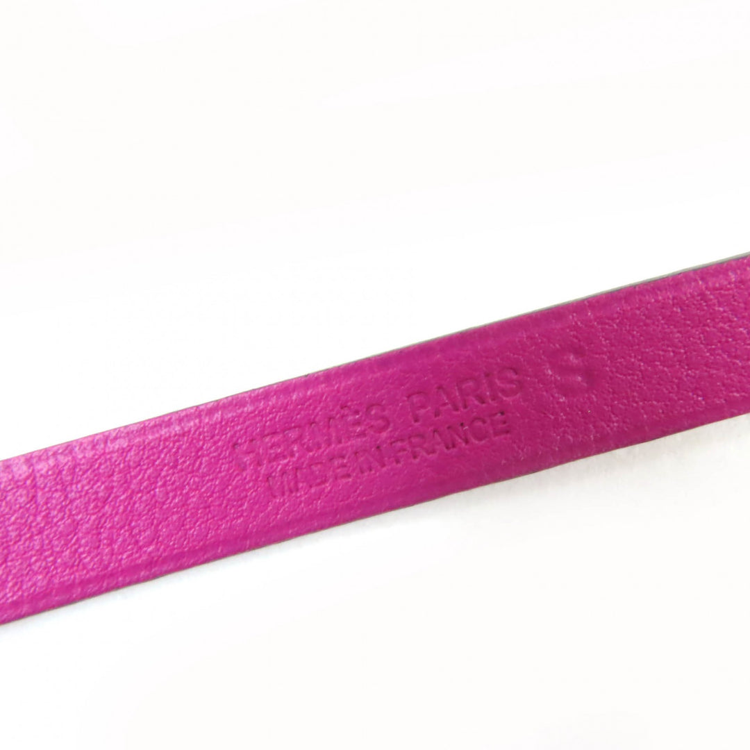 Excellent HERMES bracelet Medor Infinie Double Tour Bracelet purple leather