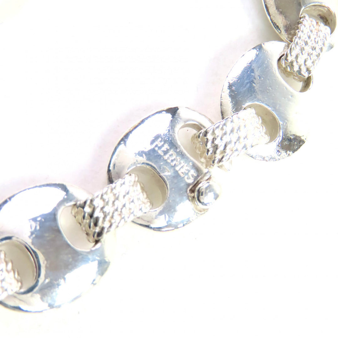 Great HERMES Necklace Shrouis Silver SV925 Women