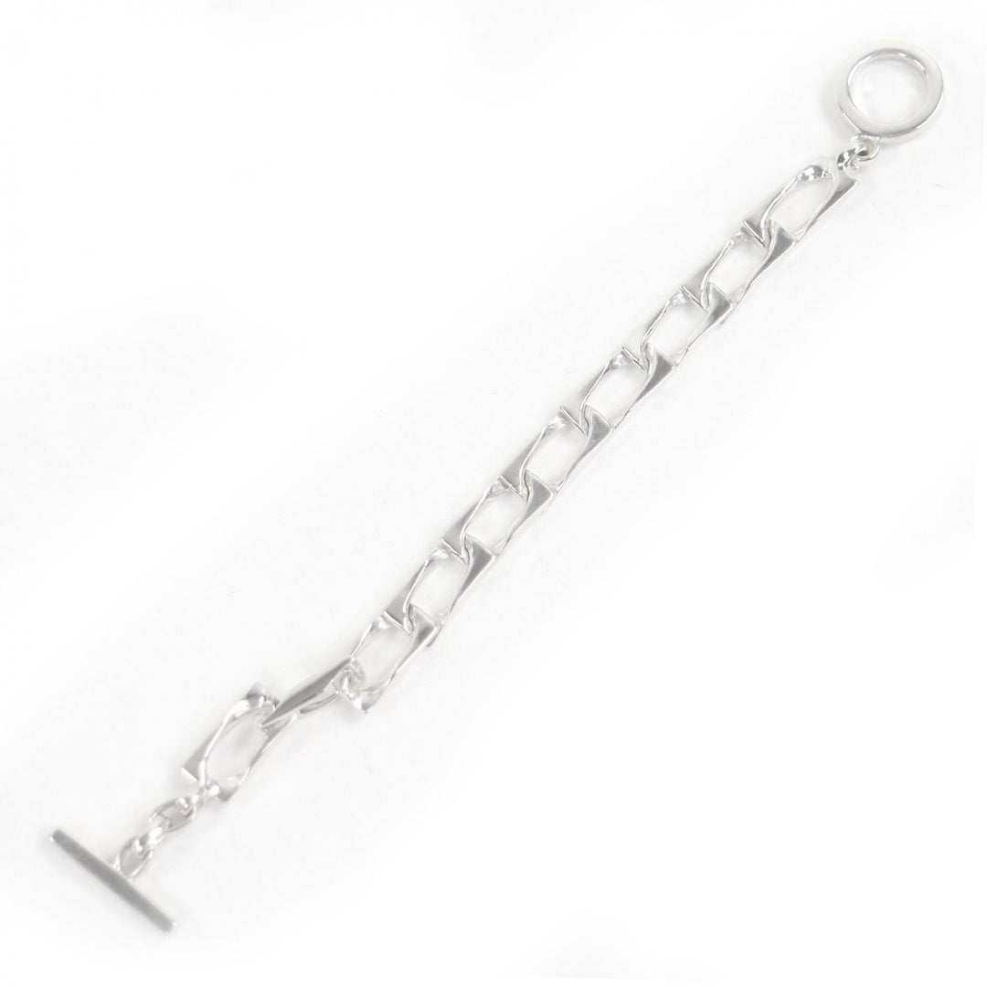 Excellent GUCCI bracelet Figaro Tom Ford T-bar accessories Silver AG925 mens