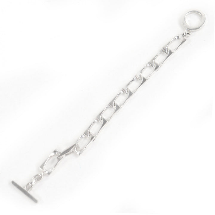 Excellent GUCCI bracelet Figaro Tom Ford T-bar accessories Silver AG925 mens
