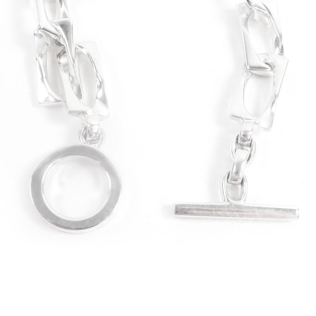 Excellent GUCCI bracelet Figaro Tom Ford T-bar accessories Silver AG925 mens