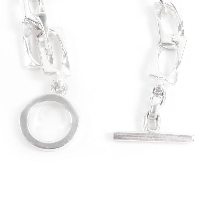 Excellent GUCCI bracelet Figaro Tom Ford T-bar accessories Silver AG925 mens