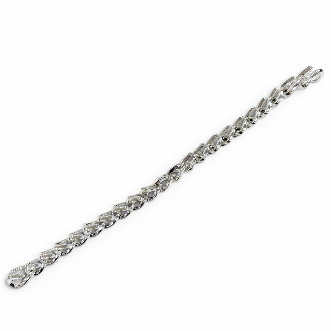 Excellent TIFFANY&Co.Medium Link Bracelet Current product Silver AG925 Women 22
