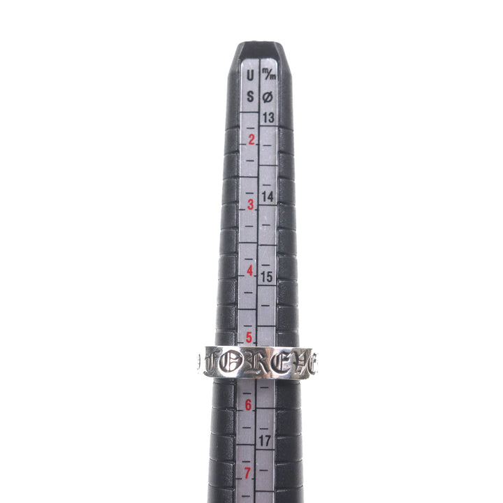 Great CHROME HEARTS Ring Spacer Ring Forever 0.2"" Silver 925 mens