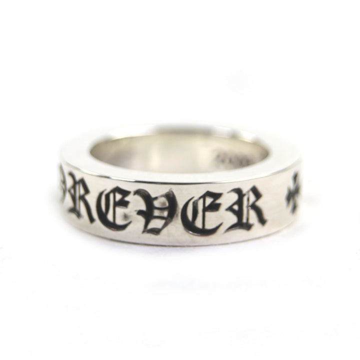 Great CHROME HEARTS Ring Spacer Ring Forever 0.2"" Silver 925 mens