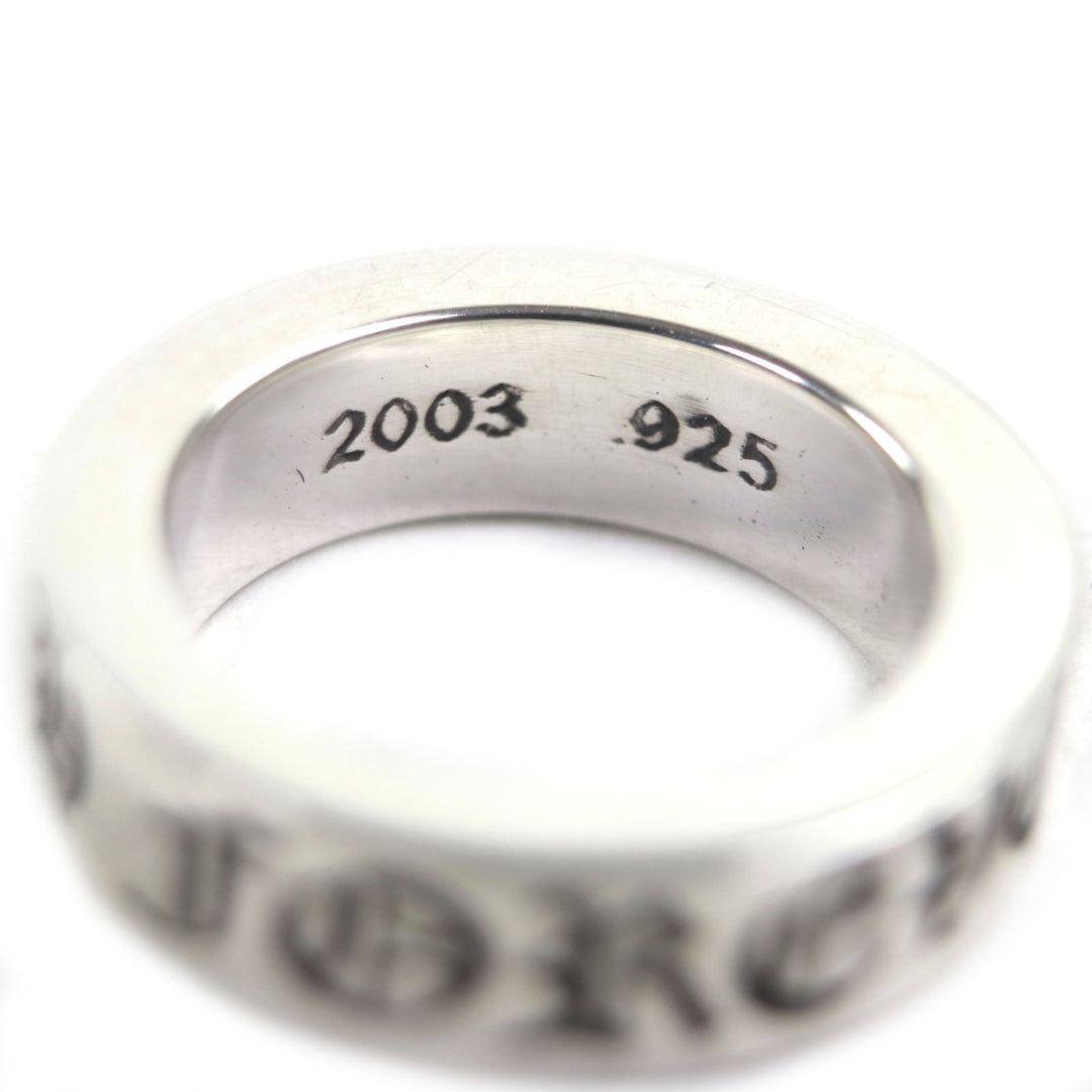 Great CHROME HEARTS Ring Spacer Ring Forever 0.2"" Silver 925 mens