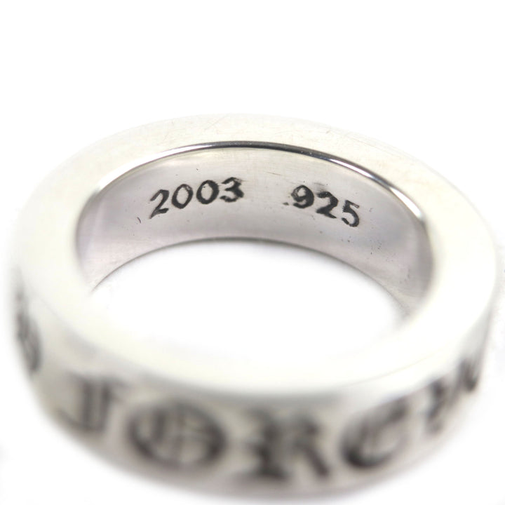 Great CHROME HEARTS Ring Spacer Ring Forever 0.2"" Silver 925 mens