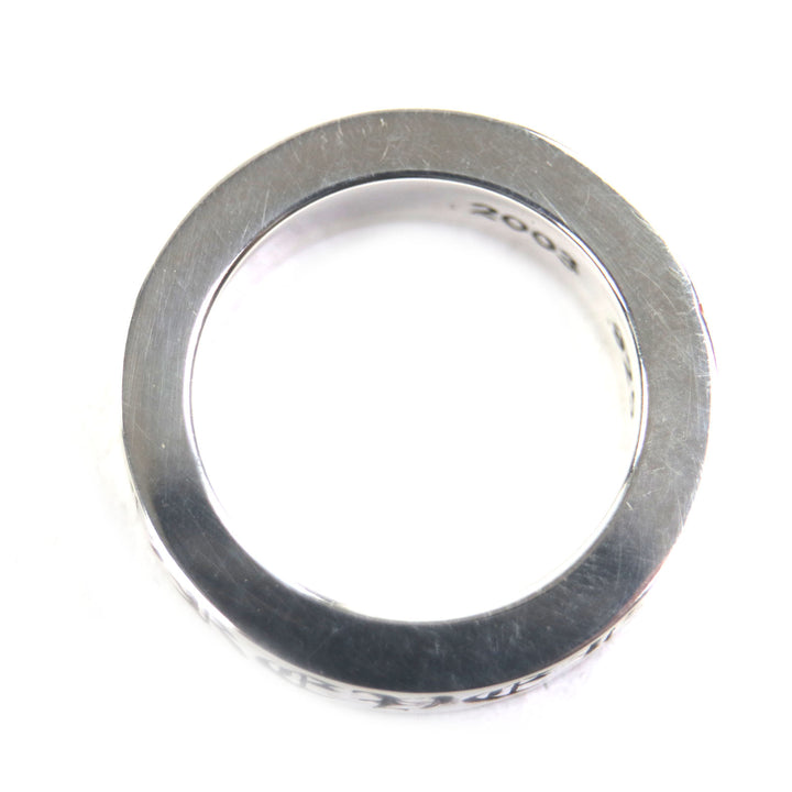 Great CHROME HEARTS Ring Spacer Ring Forever 0.2"" Silver 925 mens