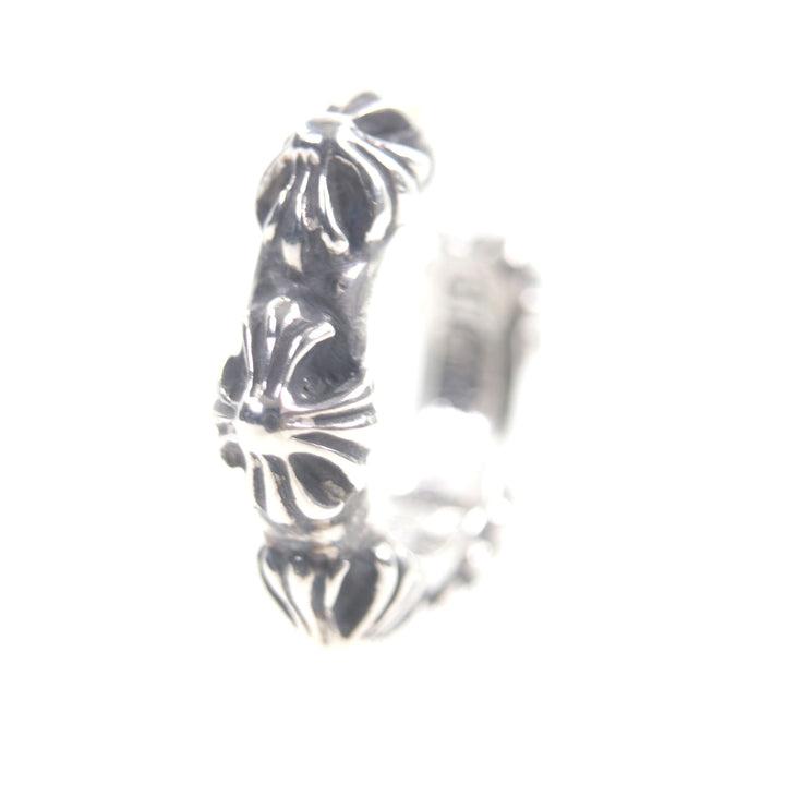 Excellent CHROME HEARTS Pierce Cross band For one ear Silver 925 mens