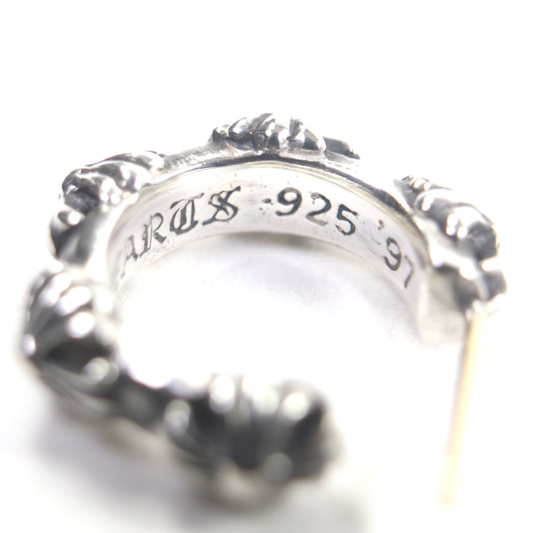 Excellent CHROME HEARTS Pierce Cross band For one ear Silver 925 mens