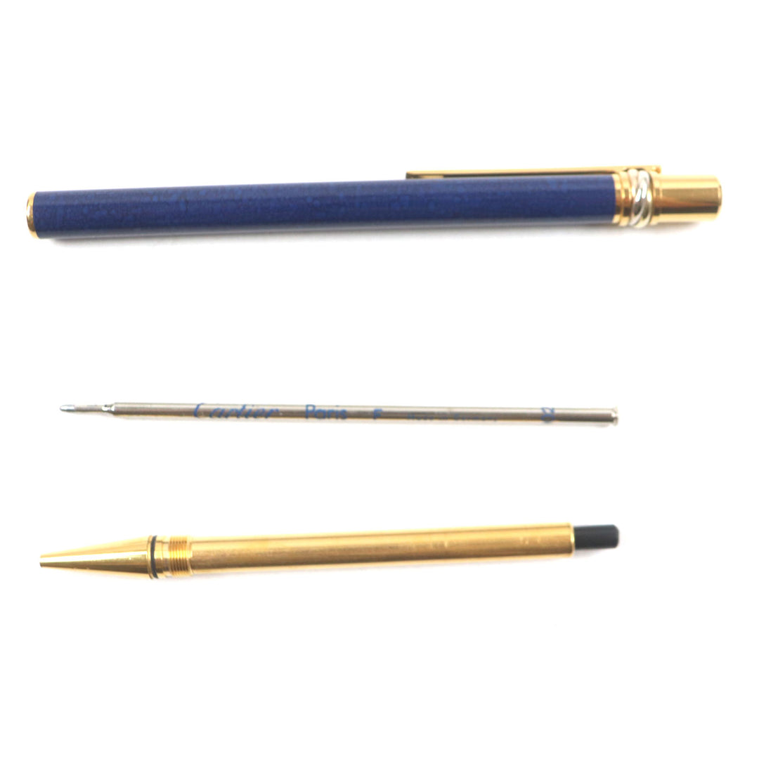 Very Good Cartier Ballpoint pen Mast Trinity Navy mens