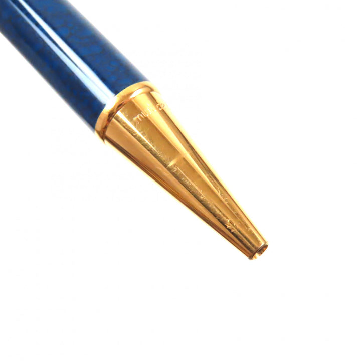 Cartier Ballpoint pen Mast Trinity Rare Marble Pattern wist Type Navy gold mens