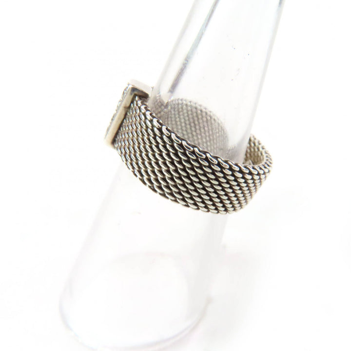 Great TIFFANY&Co. Ring Somerset 4P Silver 925 Women 8