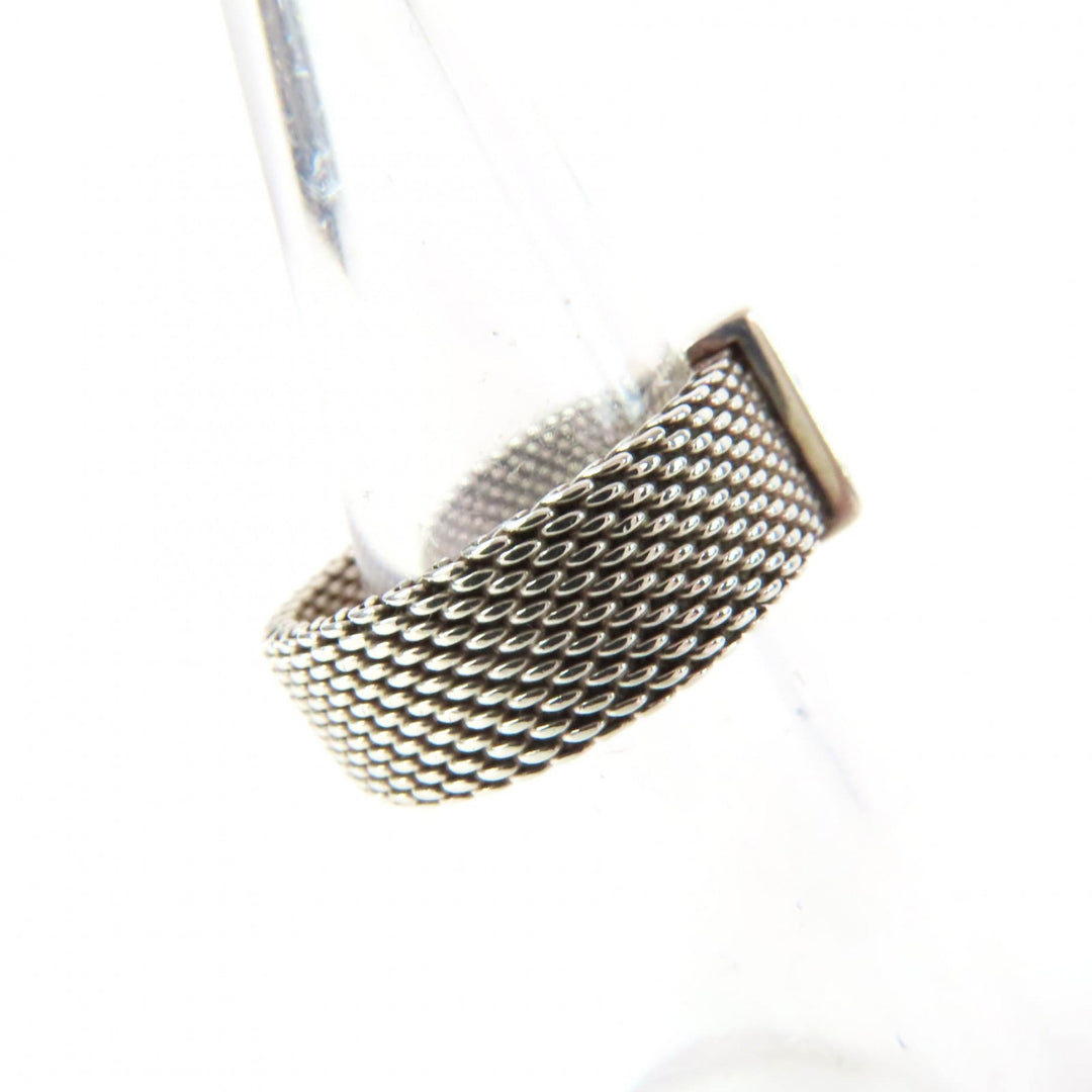 Great TIFFANY&Co. Ring Somerset 4P Silver 925 Women 8
