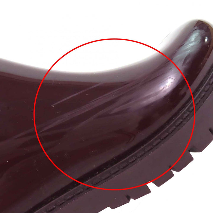 Great LOUIS VUITTON Rain shoes Monogram long rain boots Bordeaux rubber Women