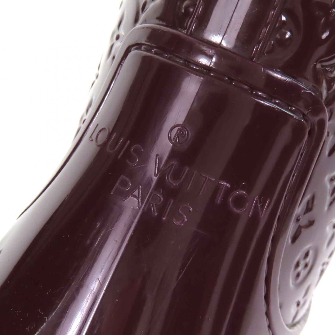 Great LOUIS VUITTON Rain shoes Monogram long rain boots Bordeaux rubber Women 35