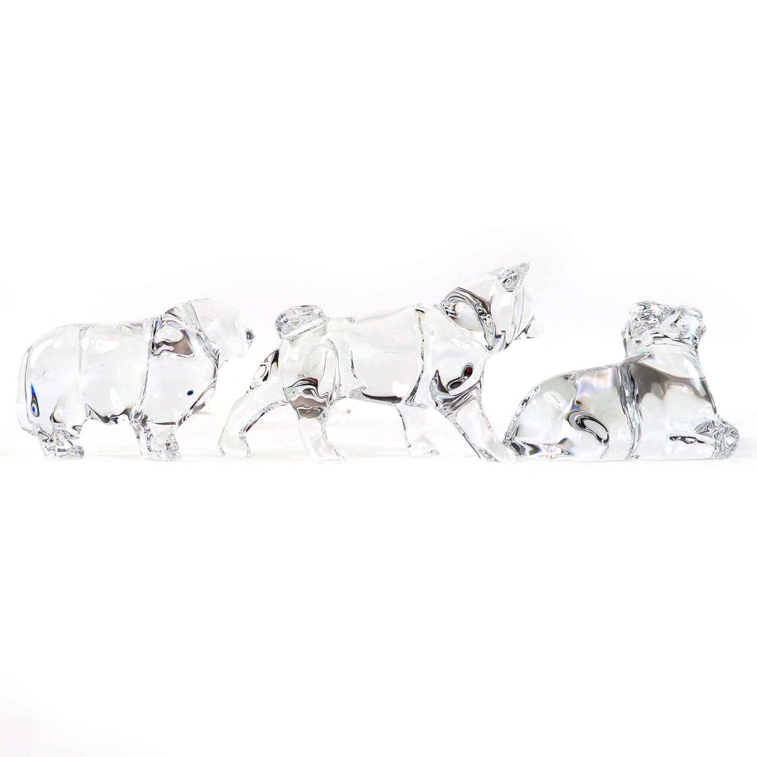 Pristine Baccarat Chinesezodiac Ox, Sheep, Dog, Object,Interior Decoration,clear