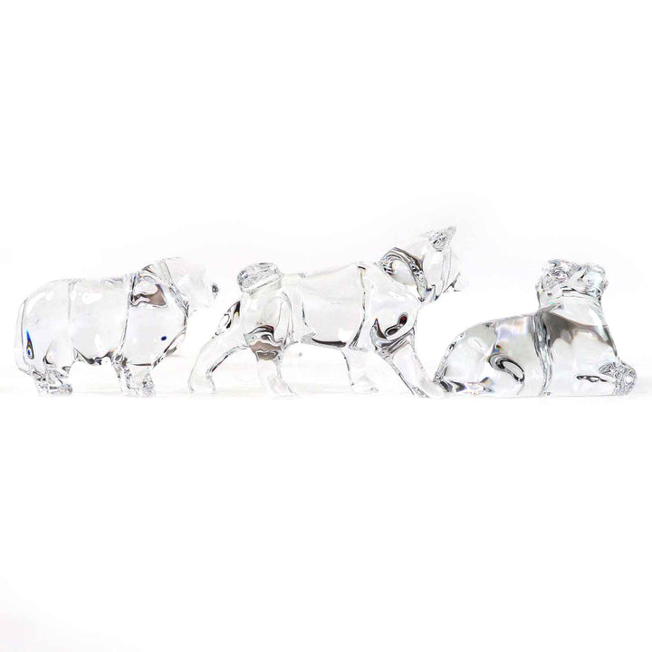 Pristine Baccarat Chinesezodiac Ox, Sheep, Dog, Object,Interior Decoration,clear