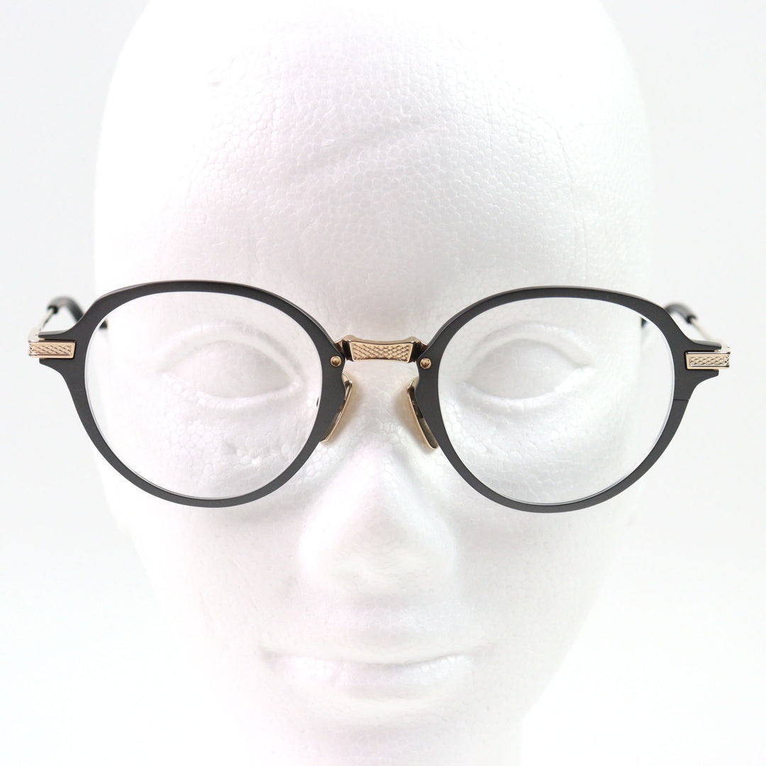 Excellent DITA Glasses UNION-FOUR Metal rim Boston shape with logo Metal Pink gold metal mens DTX426