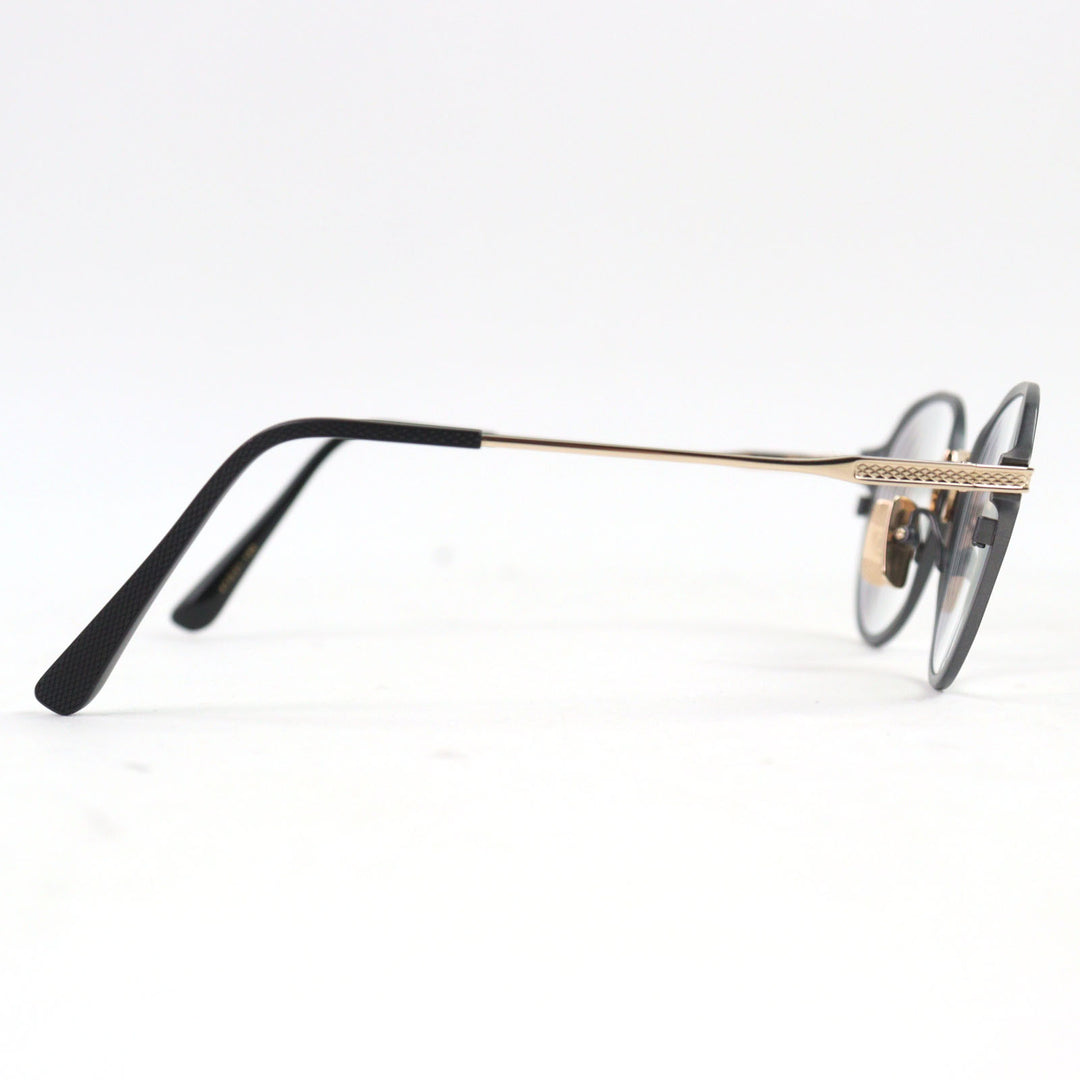 Excellent DITA Glasses UNION-FOUR Metal rim Boston shape with logo Metal Pink gold metal mens DTX426