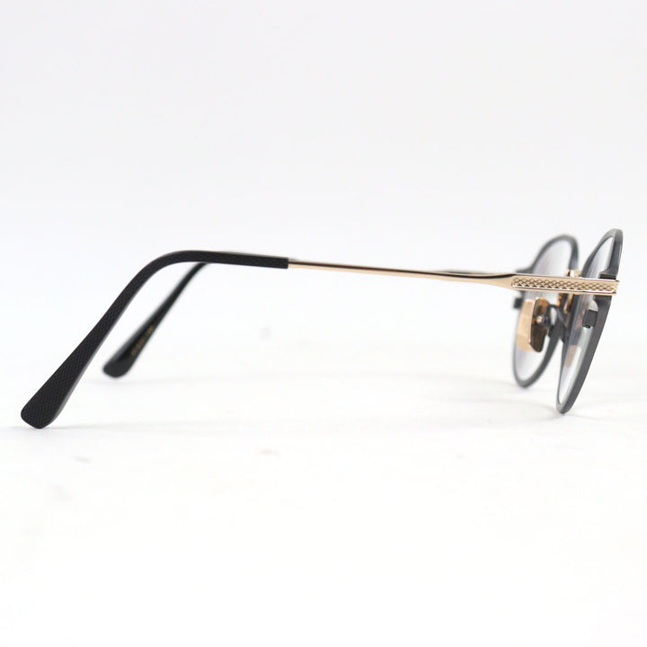 Excellent DITA Glasses UNION-FOUR Metal rim Boston shape with logo Metal Pink gold metal mens DTX426