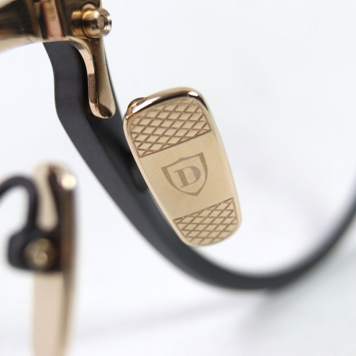 Excellent DITA Glasses UNION-FOUR Metal rim Boston shape with logo Metal Pink gold metal mens DTX426