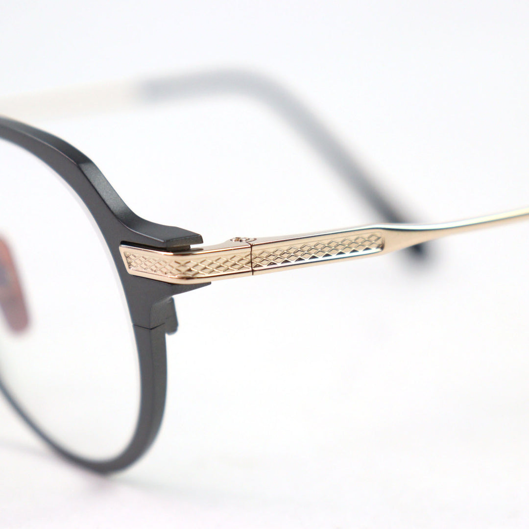 Excellent DITA Glasses UNION-FOUR Metal rim Boston shape with logo Metal Pink gold metal mens DTX426