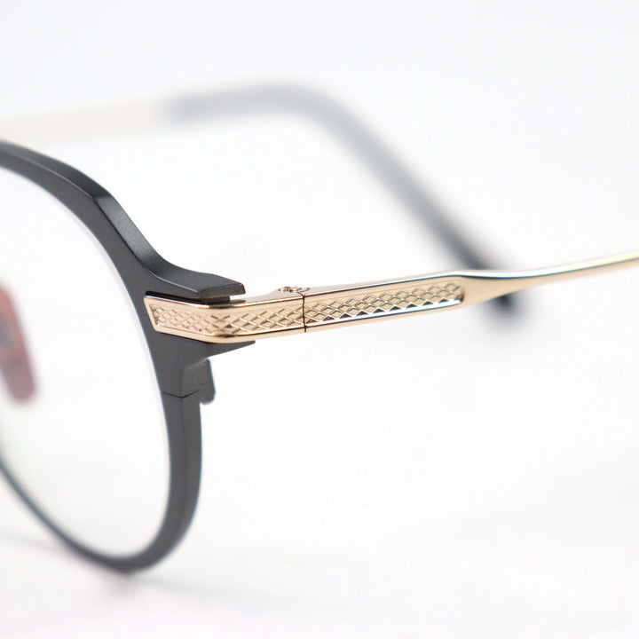 Excellent DITA Glasses UNION-FOUR Metal rim Boston shape with logo Metal Pink gold metal mens DTX426