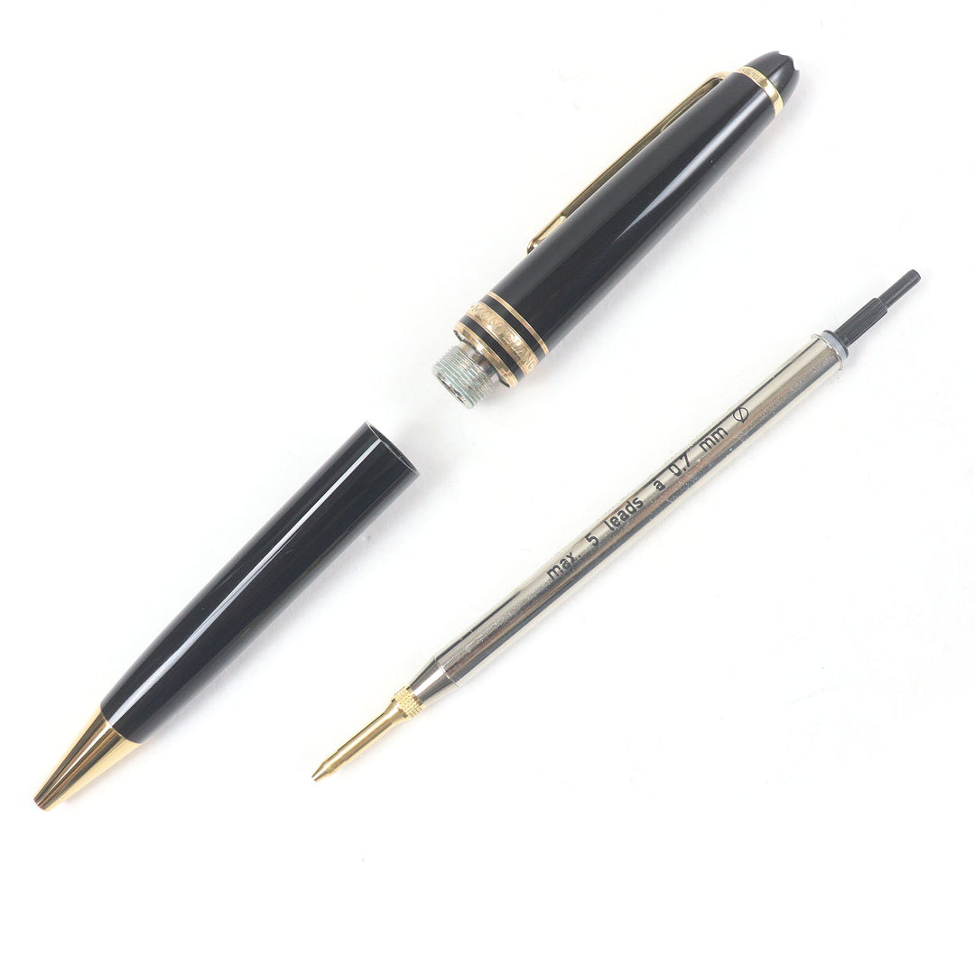 Excellent MONTBLANC mechanical pencil Meisterstck Black gold mens