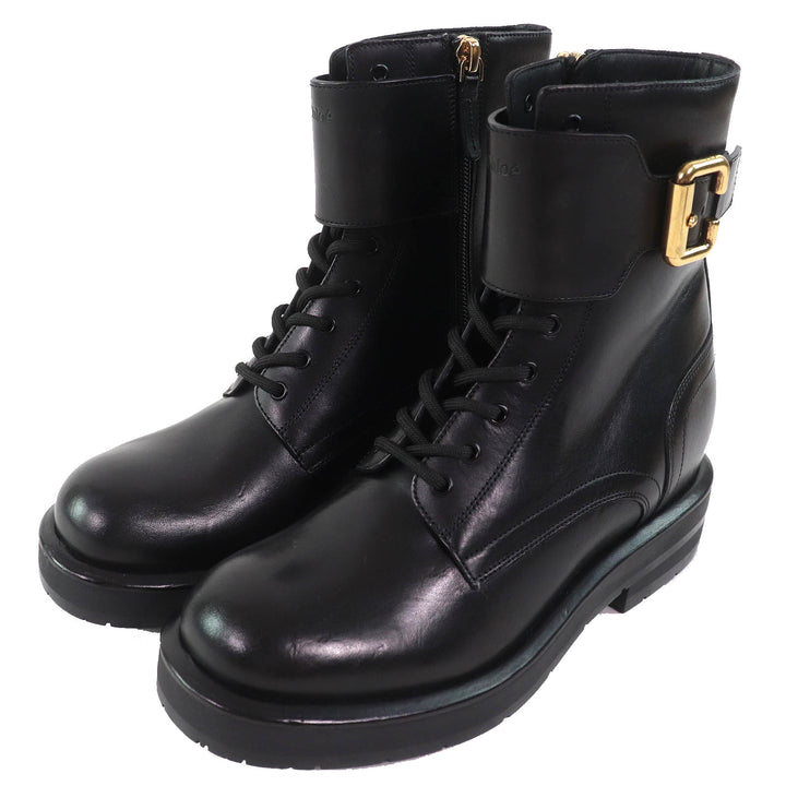 Excellent Chloe short boots CODDINGTON lace-up leather ankle boots